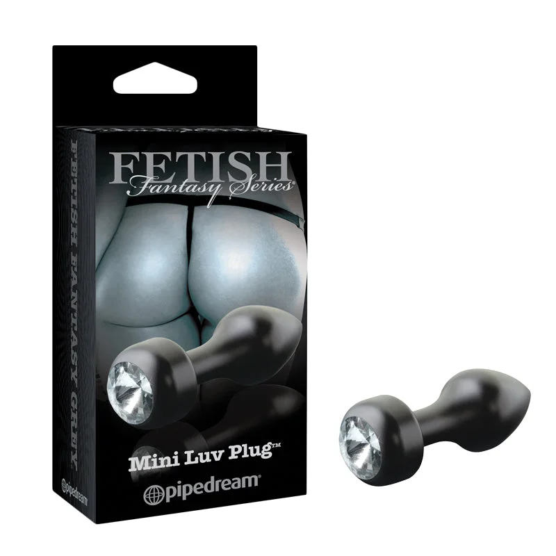 Pipedream Fetish Fantasy Series Limited Edition Mini Luv Plug With Gem Base Black