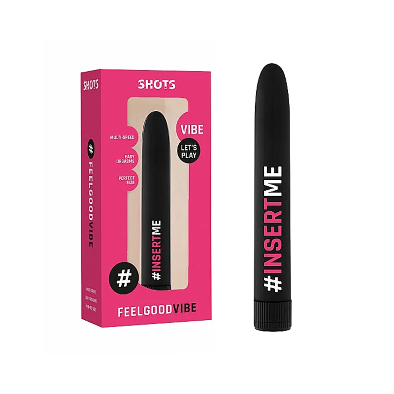 Shots FeelGood Vibe '#InsertMe' Slimline Vibrator Black