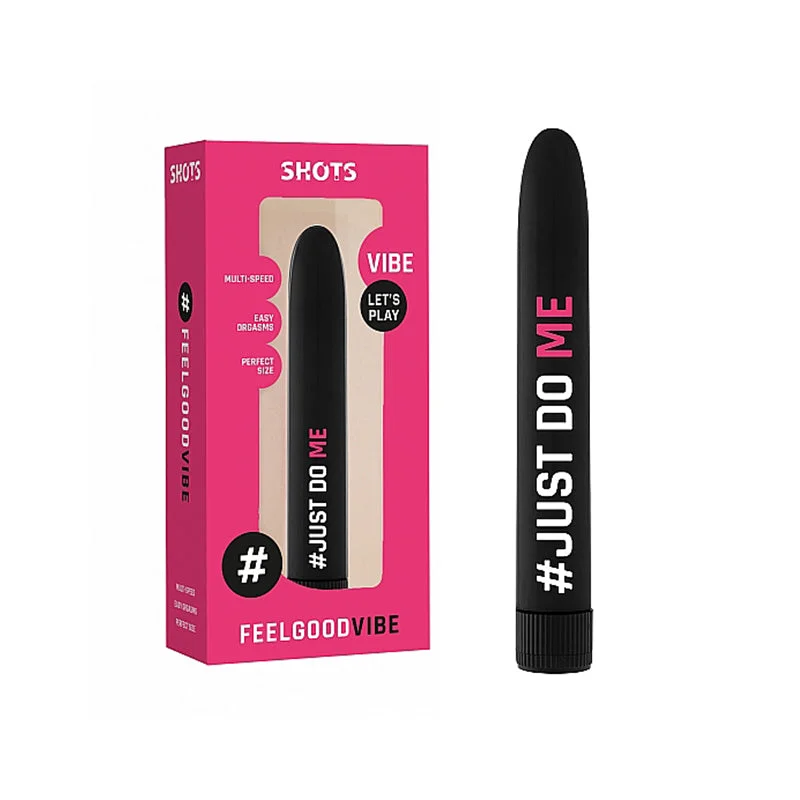 Shots FeelGood Vibe '#JustDoMe' Slimline Vibrator Black