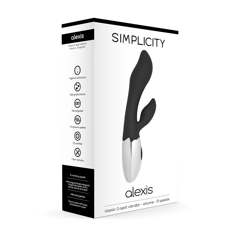 Simplicity ALEXIS Classic G-spot vibrator - Black