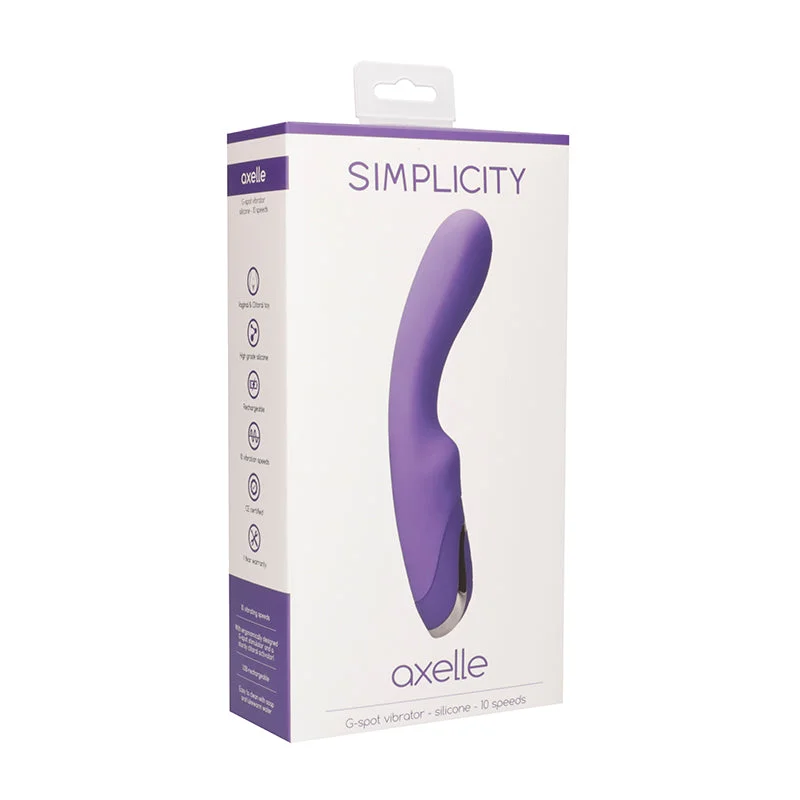 Simplicity Axelle - G-spot vibrator - silicone - 10 speeds - Purple