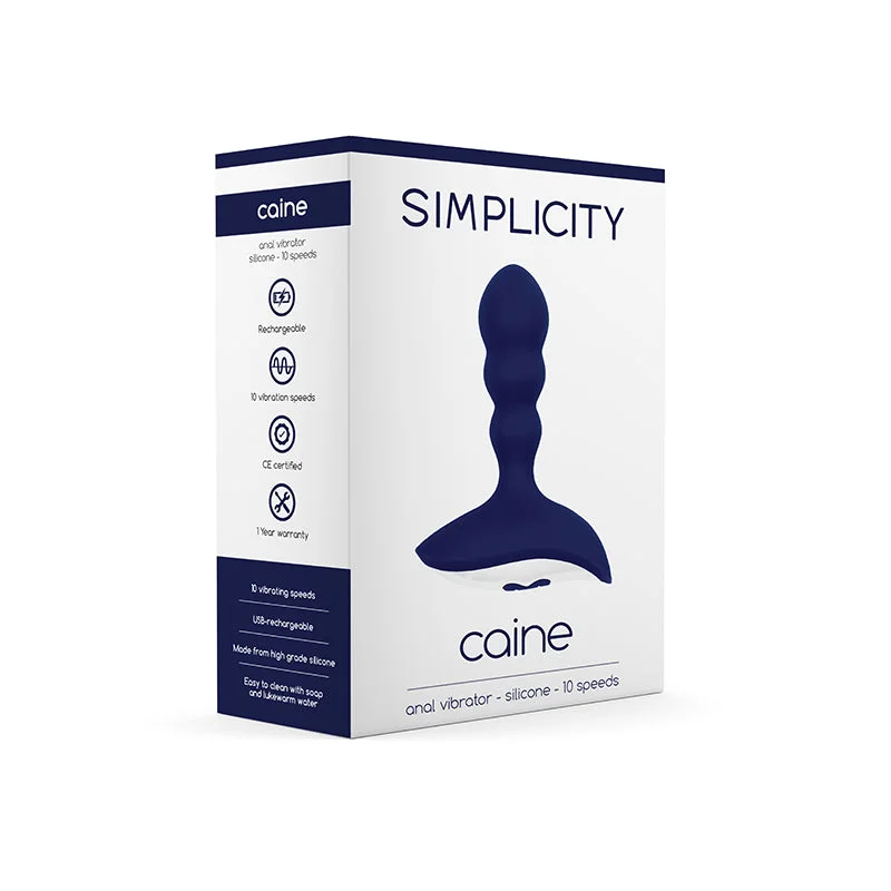 Simplicity CAINE Anal vibrator - Blue