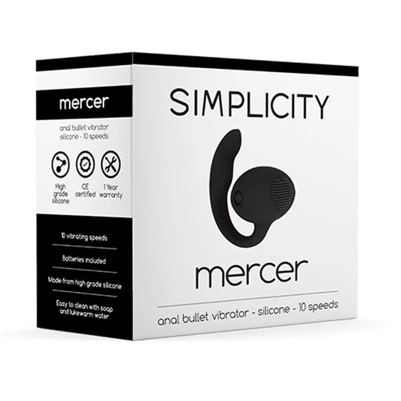 Simplicity MERCER Anal bullet vibrator - Black