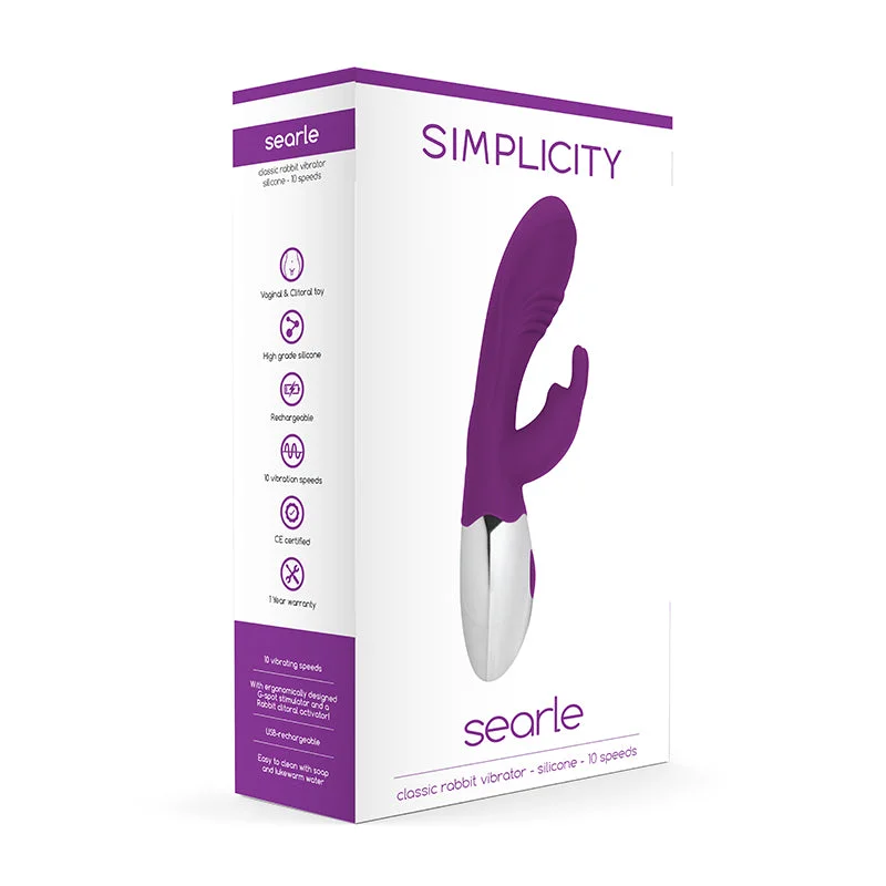 Simplicity SEARLE Classic rabbit vibrator - Purple