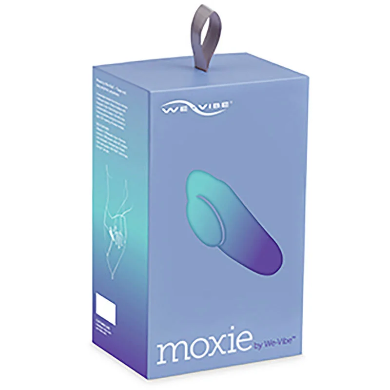 We-Vibe Moxie Rechargeable Remote-Controlled Silicone Wearable Clitoral Vibrator Aqua