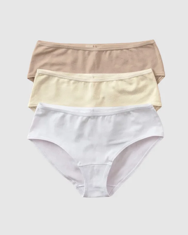 3-Pack Hiphugger Panties in Super Comfy Cotton