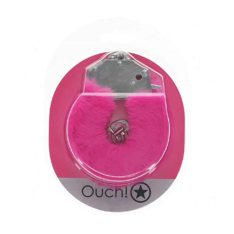 Ouch! Heavy-Duty Fluffy Handcuffs Pink