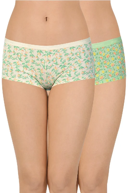 Printed Low Rise Boyshort Panty (Pack of 2)