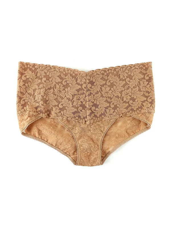 Retro Lace V-Kini Sun Tan