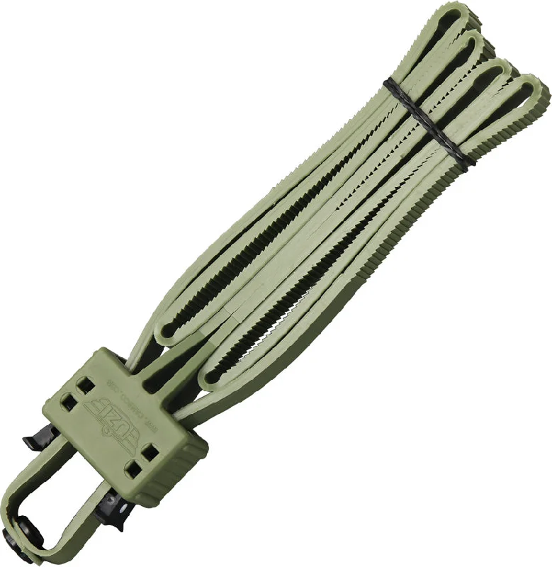 UZI OD Green Heavy Duty Police Disposable Flex Handcuffs FLXCGR